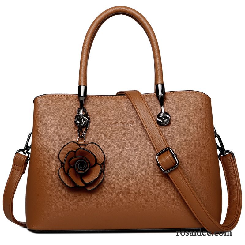 Handtaschen Damen Mama Mode Mittleren Alters Echtleder Messenger-tasche Allgleiches Braun