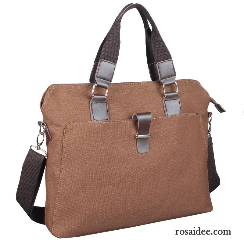 Handtaschen Herren Freizeit Aktentasche Kreuzung Messenger-tasche Geschäft Laptoptasche Braun