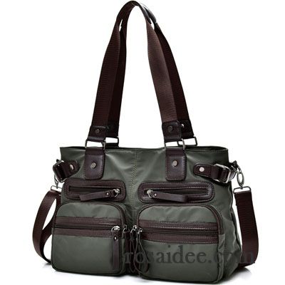 Handtaschen Herren Nylon Geschäft Schultertaschen Messenger-tasche Freizeit Wasserdicht Grün