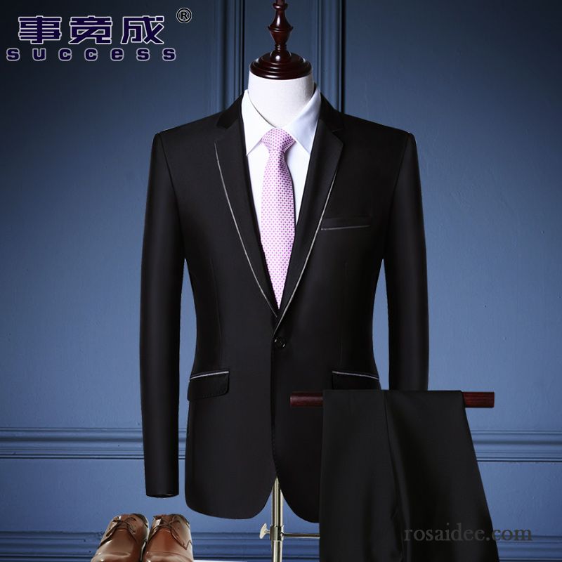 Herren Anzug Slim Fit Hochzeit Herren Anzüg Kostüm Schlank Billig