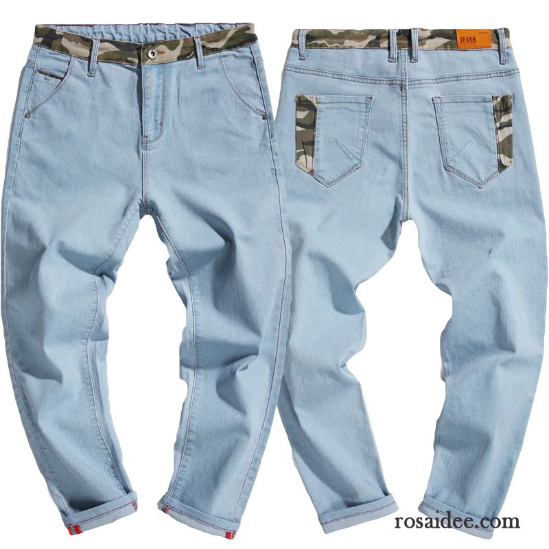 Herren Jeans Loose Fit Hell Schüler Herbst Feder Retro Blau Harlan Dünn Jeans Allgleiches Lose Neunte Hose Herren Kaufen