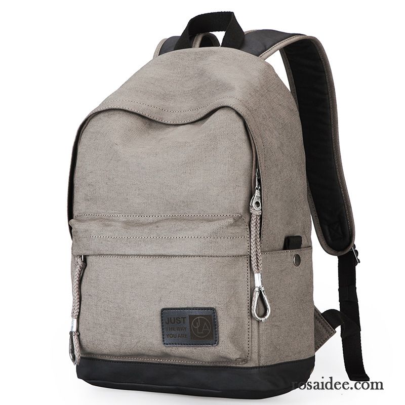 Herren Handtasche Rucksäck Trend Mode Reise Schüler Segeltuch Herren Schulranzen Günstig