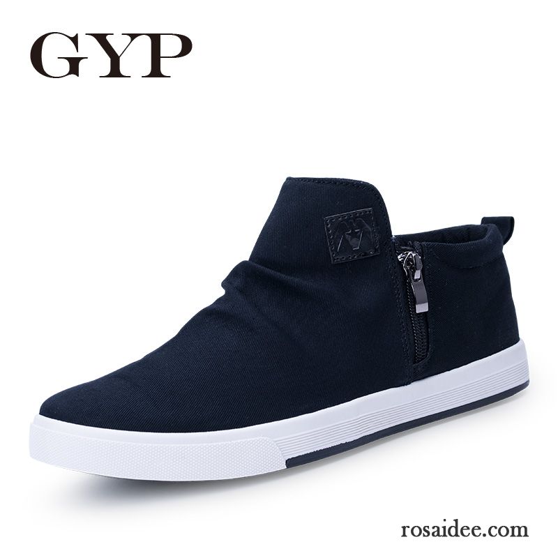 Herren Sportschuhe Klettverschluss Schuhe Casual Baumwolle Schuhe Winter Trend Hohe Herren Feder Espadrille Faul Skaterschuhe Tuch Schuhe Günstig