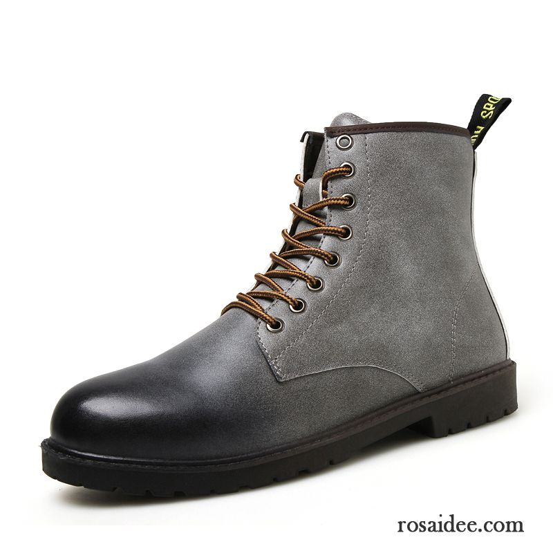 Herren Stiefeletten Größe 39 Lederschue Erhöht Martin Stiehlt Herbst Casual Schuhe Winter England Herren Verkaufen