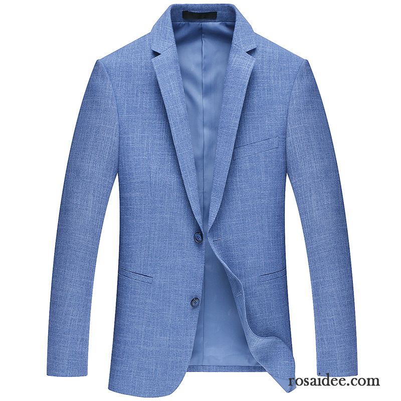 Hochzeitsblazer Online Kaufen Anzüg Schlank Überzieher Freizeit Blau Mantel Herren Kostüm Feder Trend Neu Herbst Rabatt