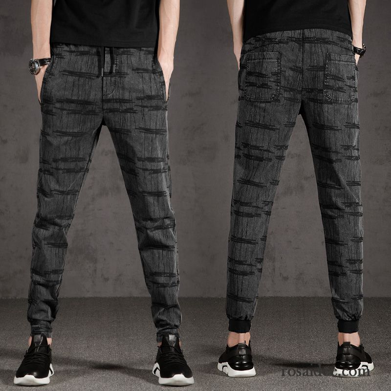 Hosen Herren Sport Feder Sommer Harlan Trend Lose Schwarz Grau