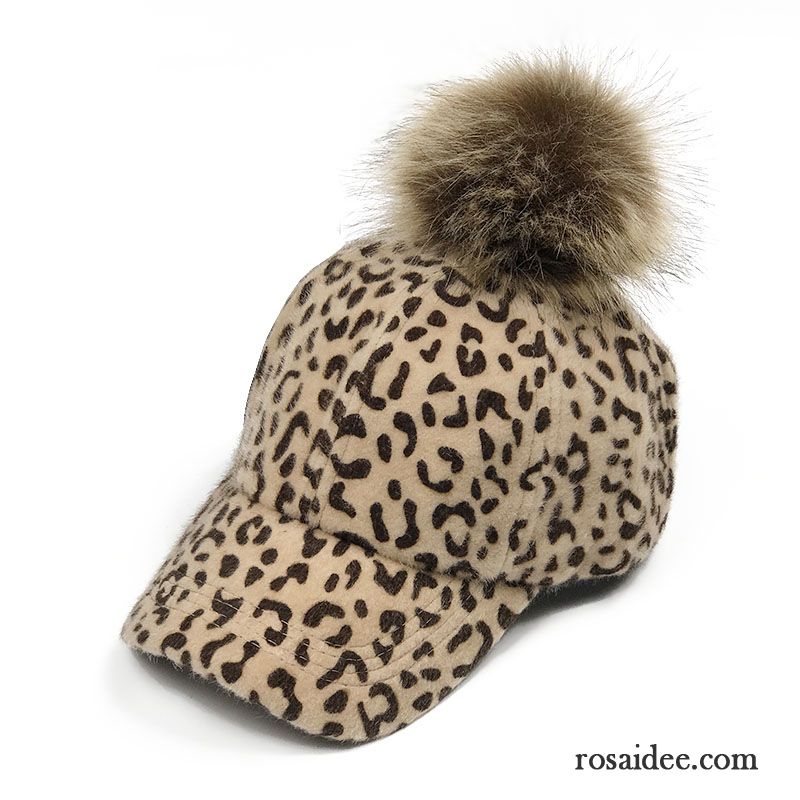 Hüte / Caps Damen Baseballmütze Winter Leopard Trend Jugend Kinder Kamelfarbe