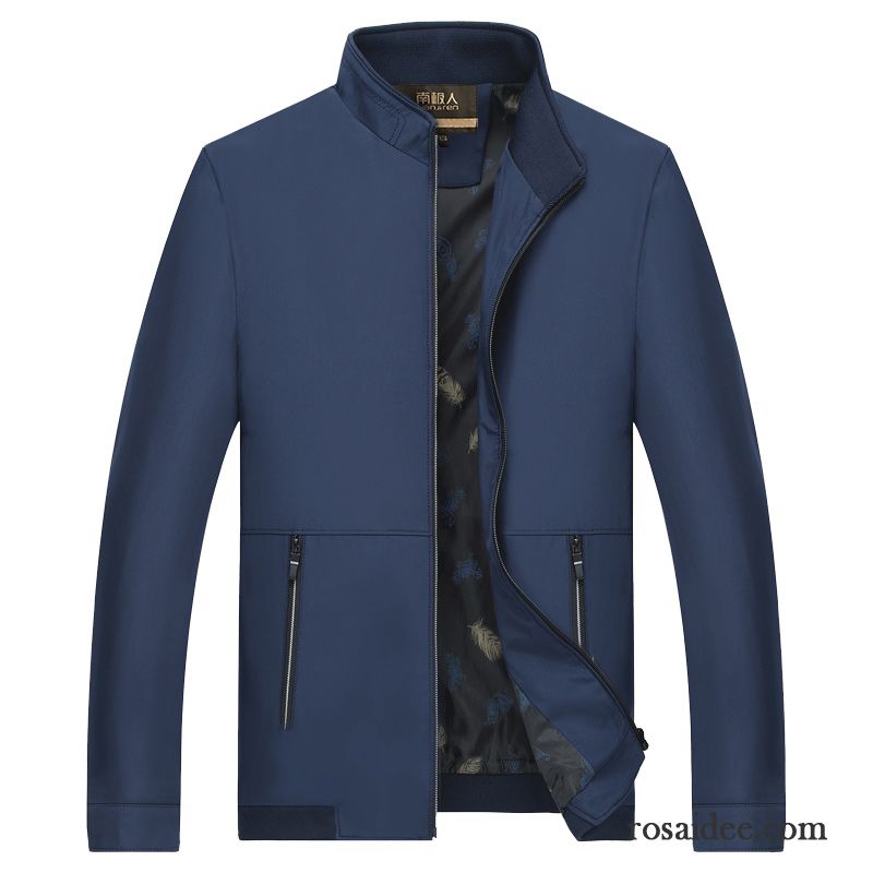 Jacken Marken Herren Neu Trend Jacke Herren Überzieher Freizeit Dünn Blau Lose Herbst Jugend Günstig