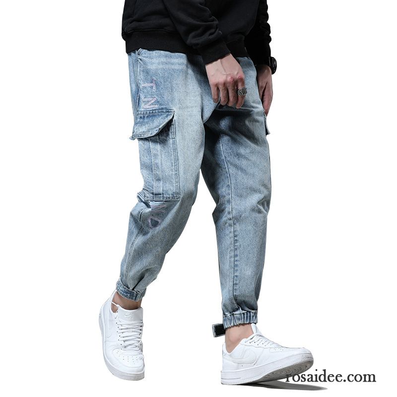 Jeans Größe Herren Jugend Gerade Hell Winter Herren Blau Trend Lange Jeans Harlan Neu Mode Herbst