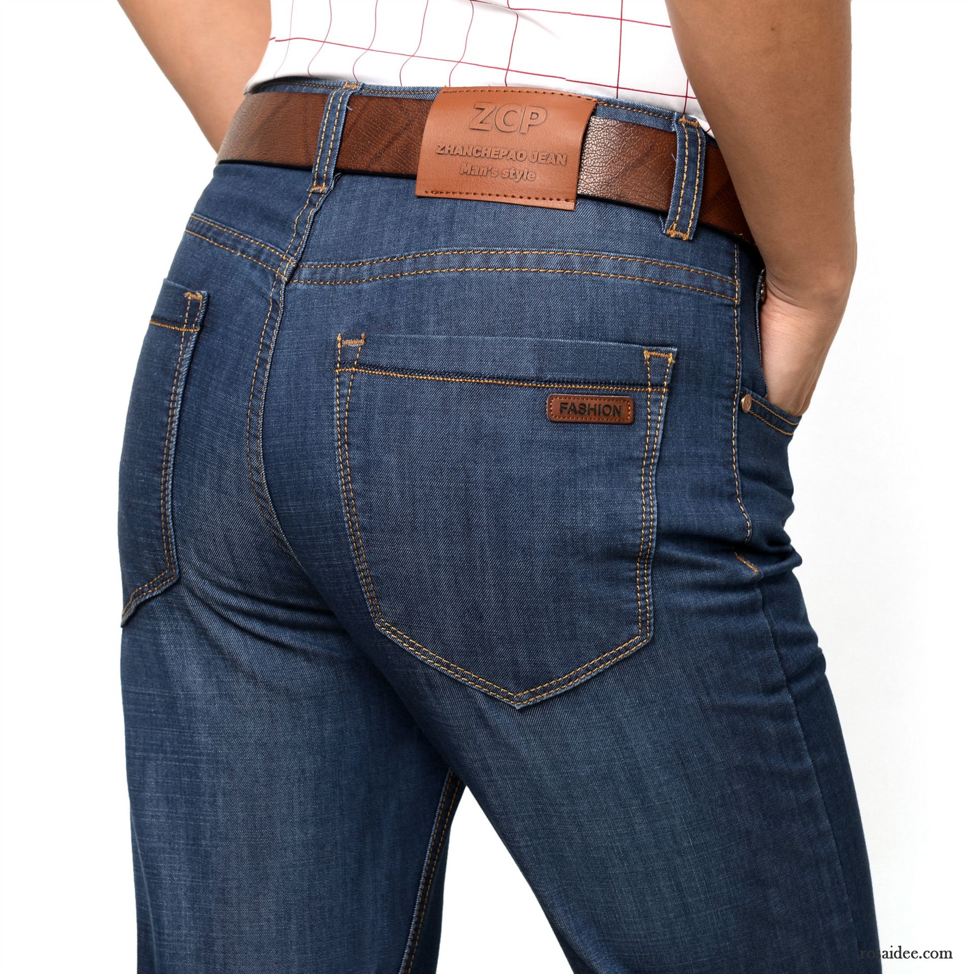 Jeans Latzhose Herren Große Größe Herren Jeans Gerade Gute Qualität Freizeit Hohe Taille Jugend Lose