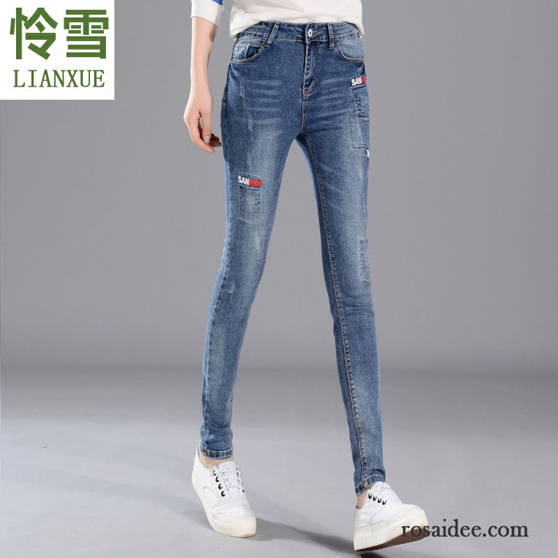 Jeans Online Kaufen Günstig Jeans Bleistift Hose Stickerei Neu Damen Dünn Trend Herbst Mode Billig