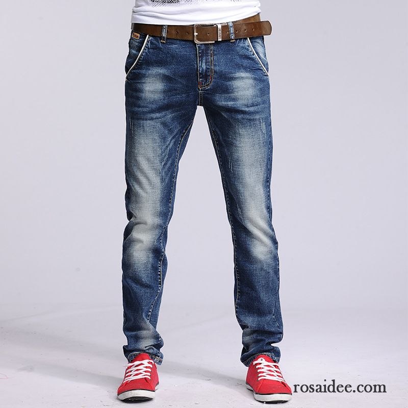 Jeanshosen Herren Stretch Trend Neu Gerade Elastisch Dünn Hose Lange Schlank Herren Jeans Kaufen