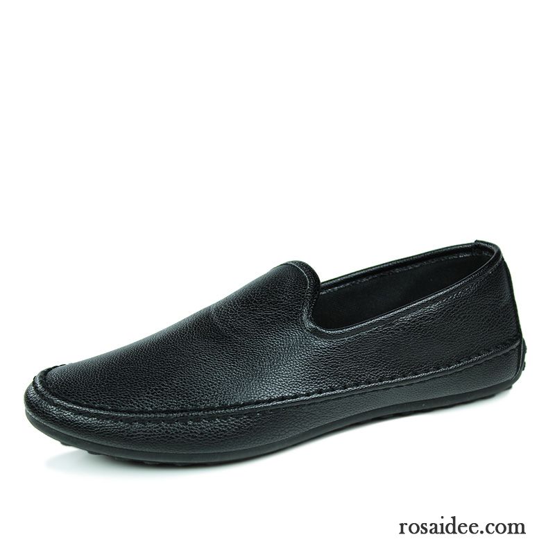 Kalbsleder Schuhe Herren Trend Herbst Schuhe Slip-on Casual Sommer Lederschue Faul Herren Günstig