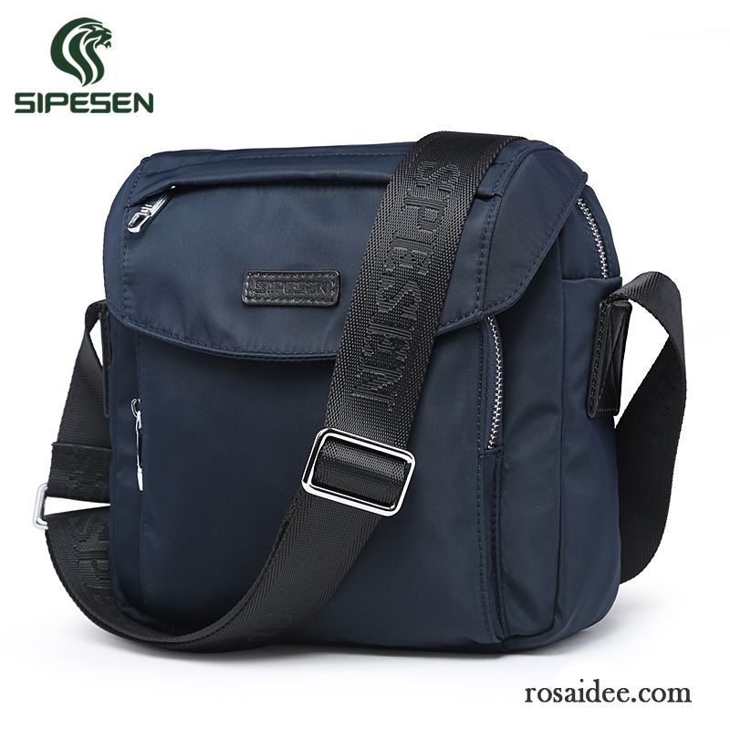 Kuriertasche Leder Herren Freizeit Canvastasche Taschen Oxford-tuch Nylon Wasserdicht Herren Messenger-tasche Schultertaschen