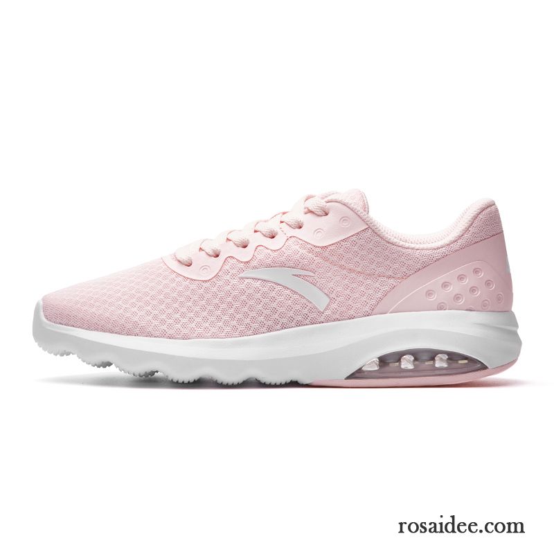 Laufschuhe Damen Atmungsaktiv Feder Sportschuhe Neue Luftkissen Licht Rosa