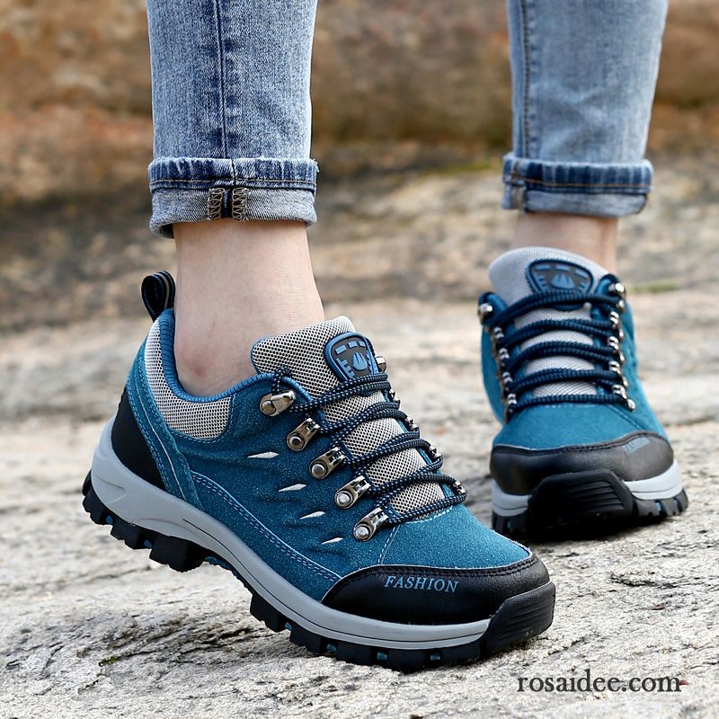 Laufschuhe Damen Tragen Neue Wanderschuhe Draussen Winter Casual Blau