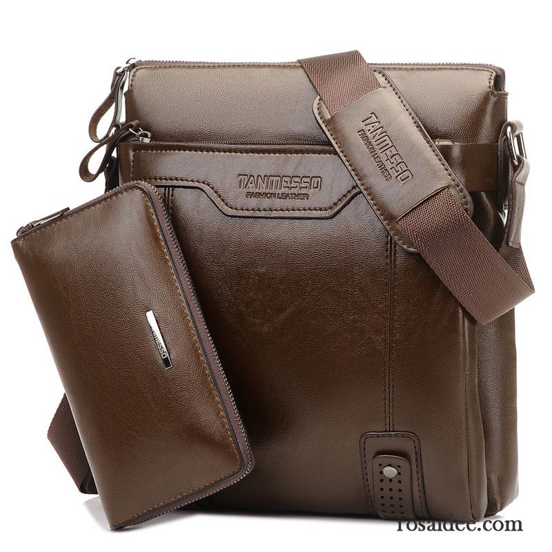 Leder Gürteltasche Herren Messenger-tasche Schultertaschen Leder Trend Geschäft Herren Freizeit Rucksäck Vertikaler Schnitt Günstig