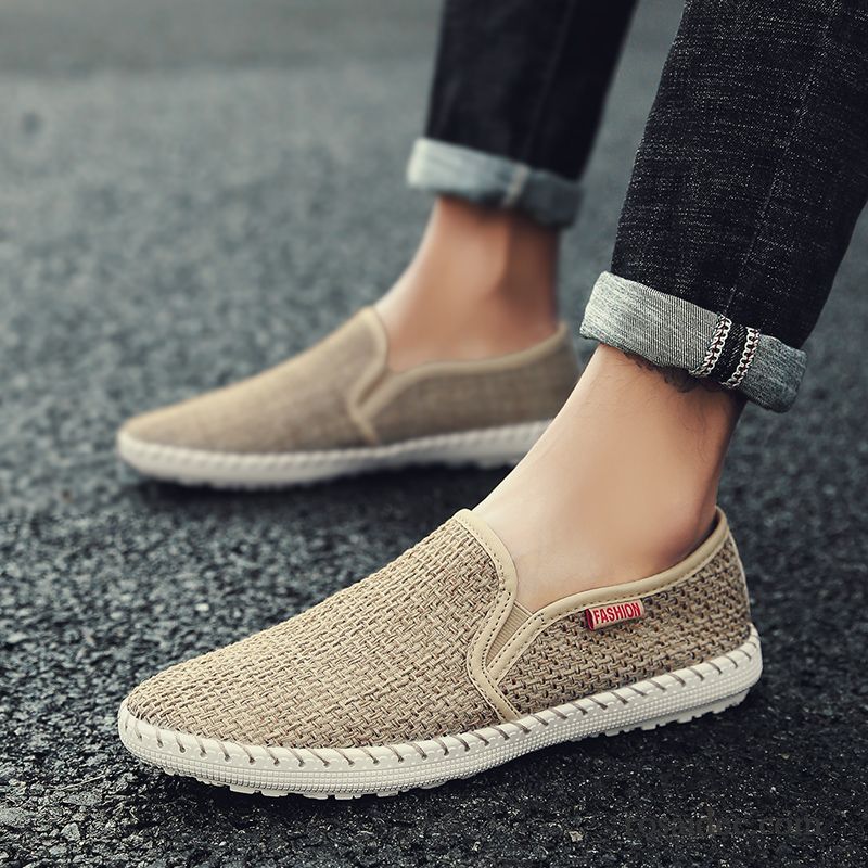 Leder Schnürschuhe Herren Trend Herren Sommer Jugend Tuch Schuhe Neue Espadrille Allgleiches Billig