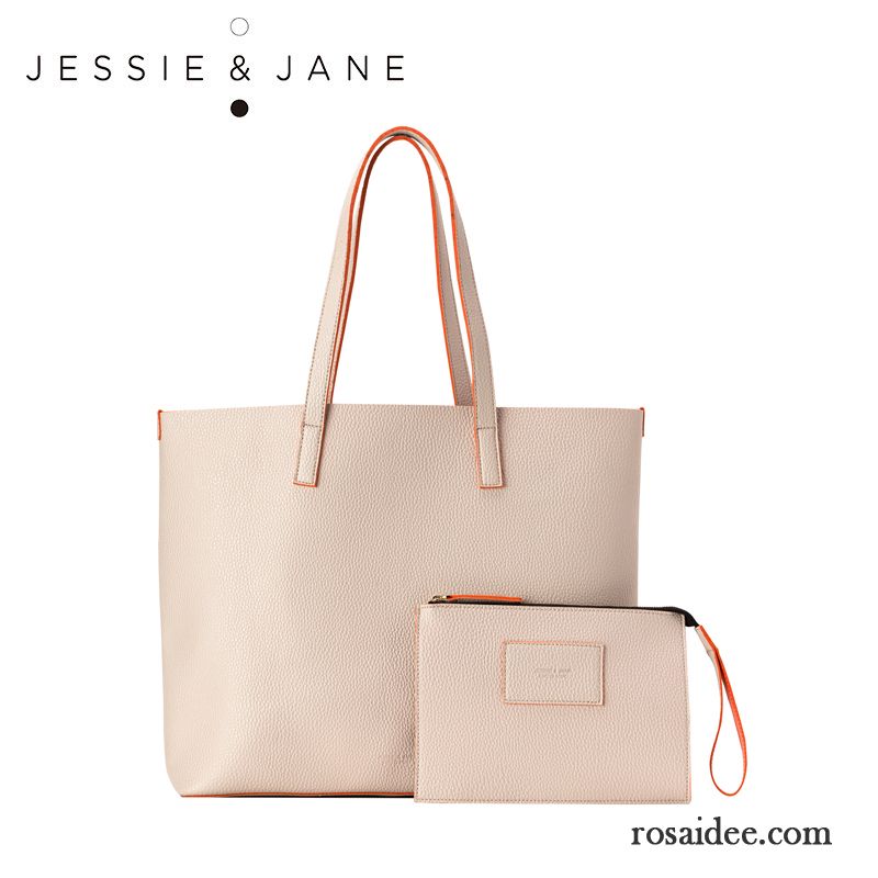 Ledertaschen Shopper Damen Handtaschen Klassisch Bicolor Einkaufen Sale