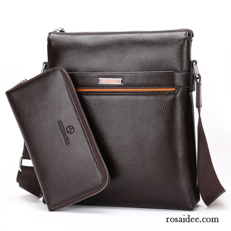 Messenger Bag Leder Herren Braun Handtaschen Herren Geschäft Messenger-tasche Rucksäck Vertikaler Schnitt Leder Schultertaschen Freizeit Günstig