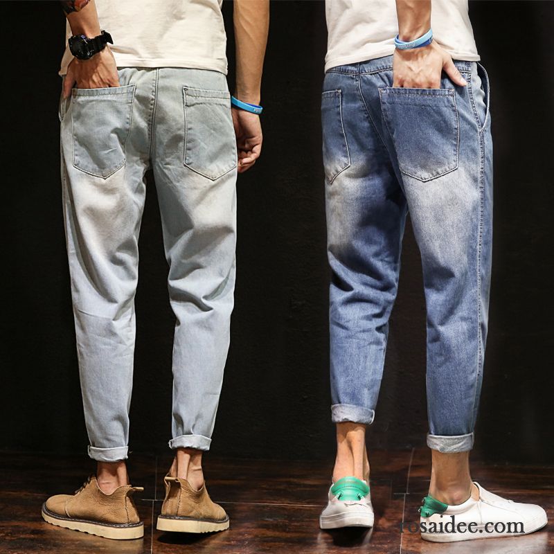 Mode Jeans Herren Gerade Jugend Blau Trend Große Größe Herbst Hose Jeans Freizeit Herren Lose Harlan