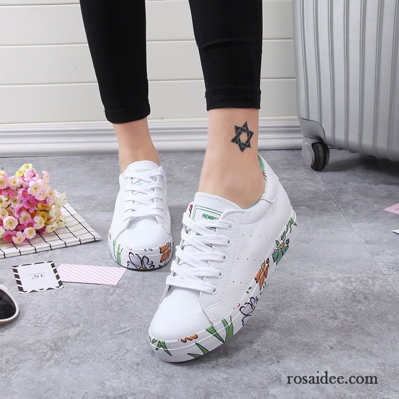 Mode Schuhe Hoch Damen Feder Schüler Tuch Schuhe Damen Skaterschuhe Graffiti