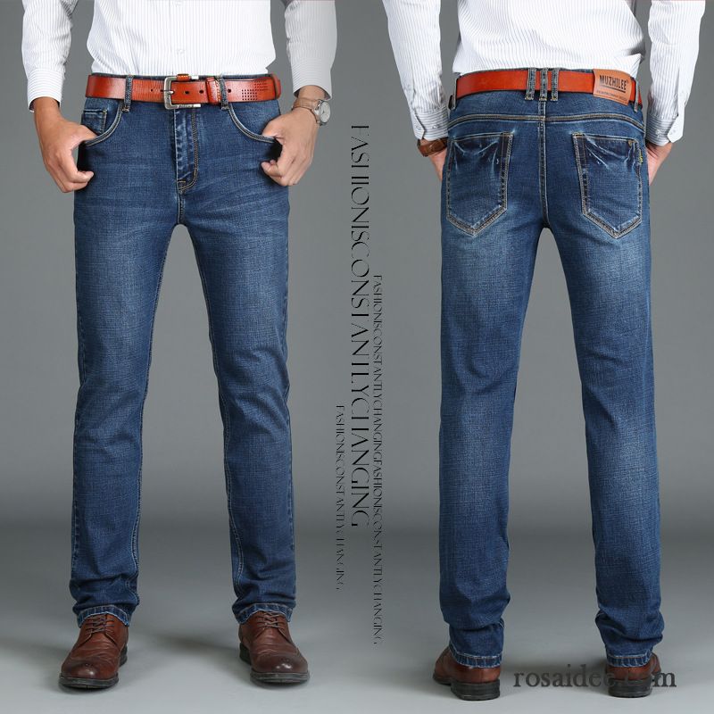 Moderne Jeans Für Männer Schlank Gerade Elastisch Lange Herren Jugend Neu Winter Hose Jeans Herbst Kaufen