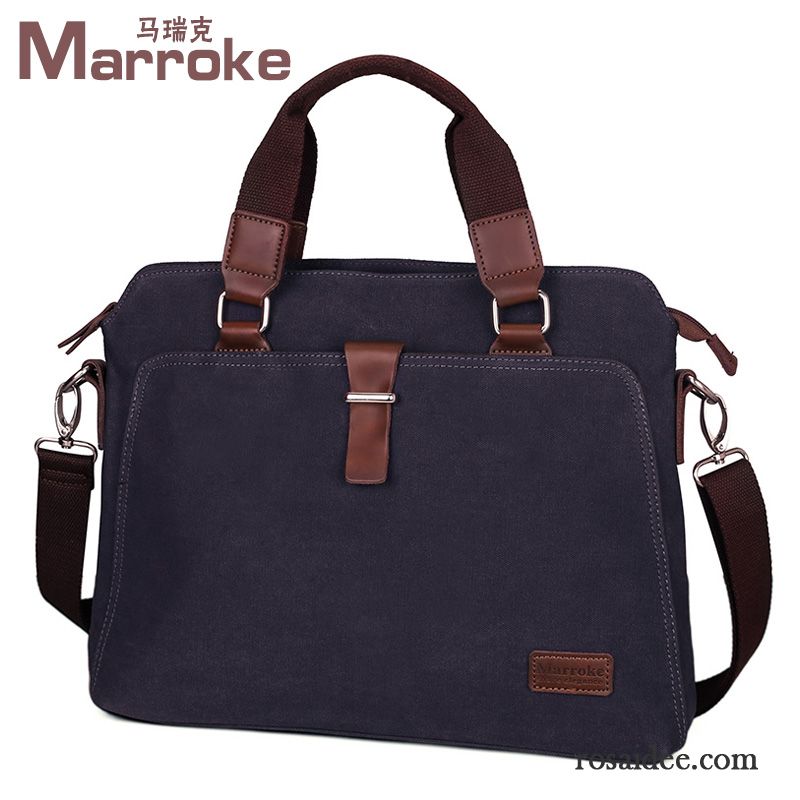 Moderne Umhängetasche Herren Kreuzung Aktentasche Laptoptasche Freizeit Messenger-tasche Handtaschen Einfach Schultertaschen Herren Segeltuch Geschäft Verkaufen