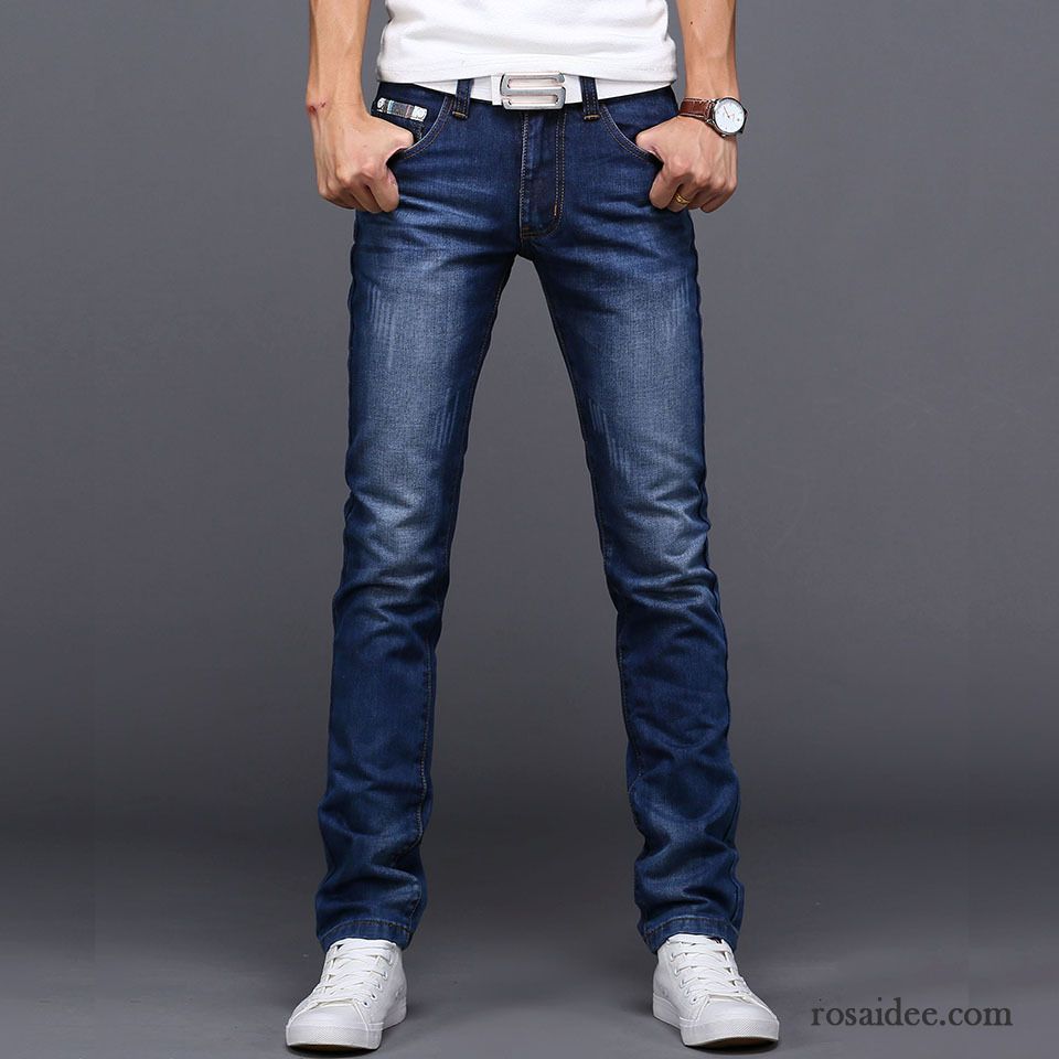 Modische Jeans Herren Jeans Freizeit Herren Gerade Mode Kaufen