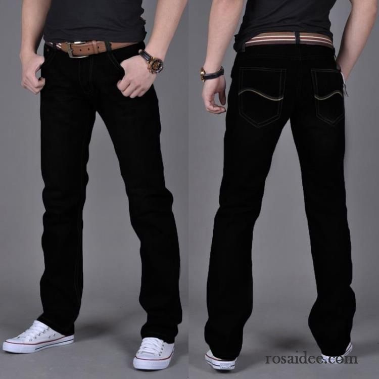 Modische Jeans Herren Neu Lose Jeans Schlank Gerade Freizeit Herren Lange Schwarz Herbst Hose Kaufen