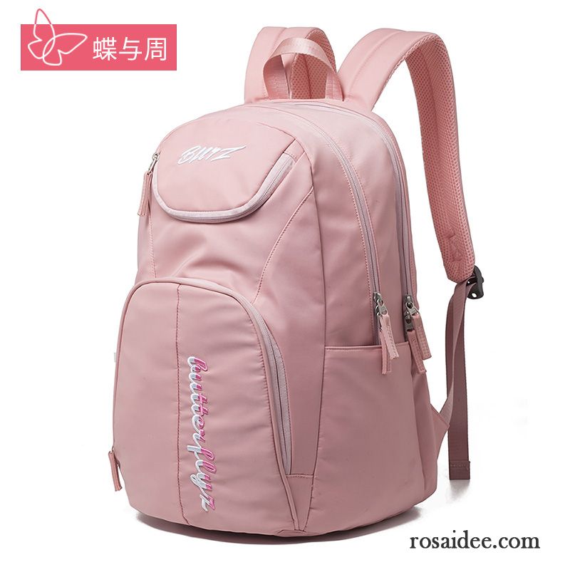 Reisetasche Damen Laptoptasche Tourismus Licht Rucksack Multifunktion Rucksäcke Rosa