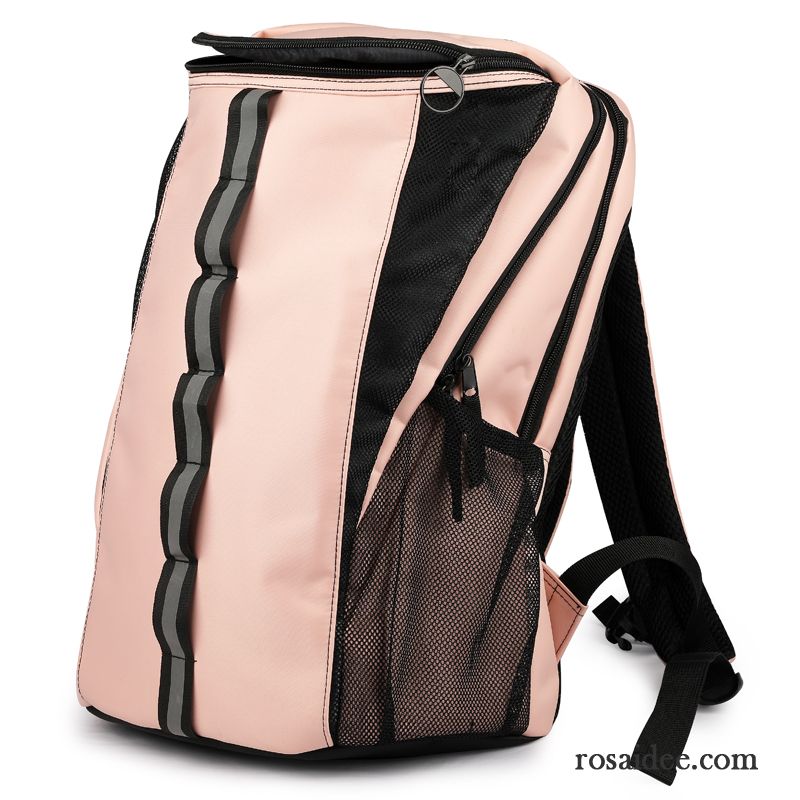 Reisetasche Damen Rucksack Wasserdicht Rucksäcke Fitness Hohe Kapazität Licht Rosa