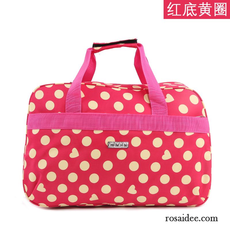 Reisetasche Damen Tourismus Wasserdicht Gepäck Messenger-tasche Hohe Kapazität Rosa