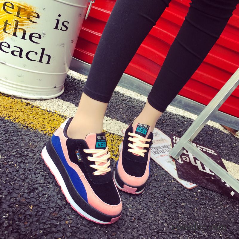 Rote Turnschuhe Frauen Schüler Casual Sportschuhe Feder Neue Plateauschuhe Herbst Damen Allgleiches Dicke Sohle