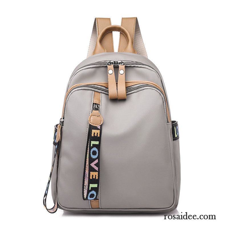 Rucksäcke Damen Oxford-tuch Taschen Rucksack Schulranzen Mode Freizeit Grau