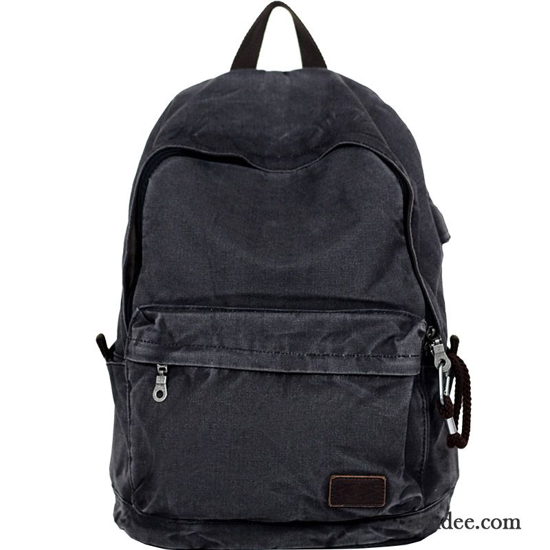 Rucksäcke Herren Einfach Mode Rucksack Freizeit Trend Schüler Schwarz Grau