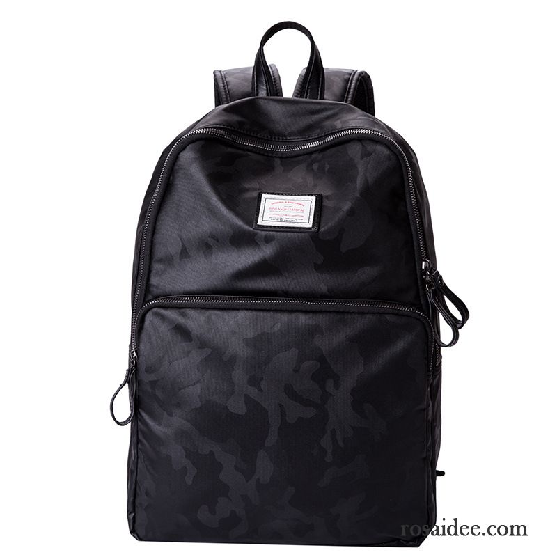 Rucksäcke Herren Freizeit Trend Reise Laptoptasche Schüler Rucksack Camouflage Schwarz