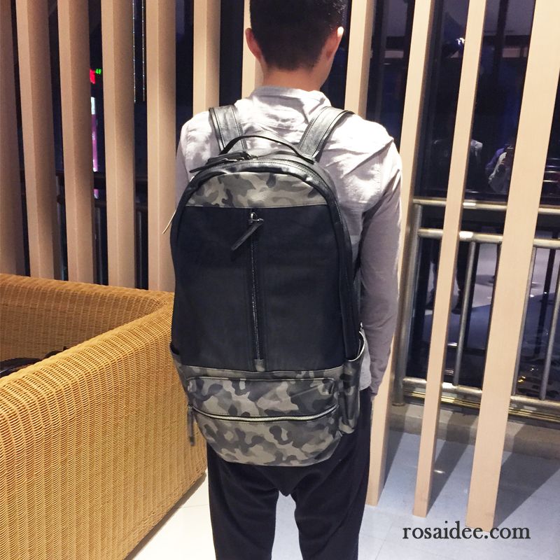 Rucksäcke Herren Reise Freizeit Das Neue Laptoptasche Rucksack Mode Camouflage Schwarz