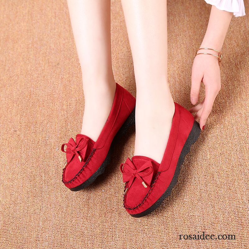Sandalen Damen Leder Halbschuhe Schnürschuhe Neue Damen Original Casual Rot Tuch Schuhe Schwarz Große Größe Flache Sale