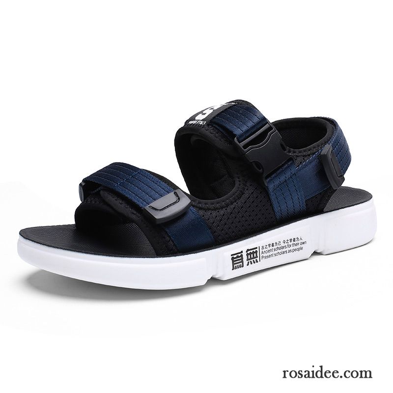 Sandalen Herren Allgleiches Schüler Weiche Sohle Rutschsicher Casual Schuhe Sandfarben