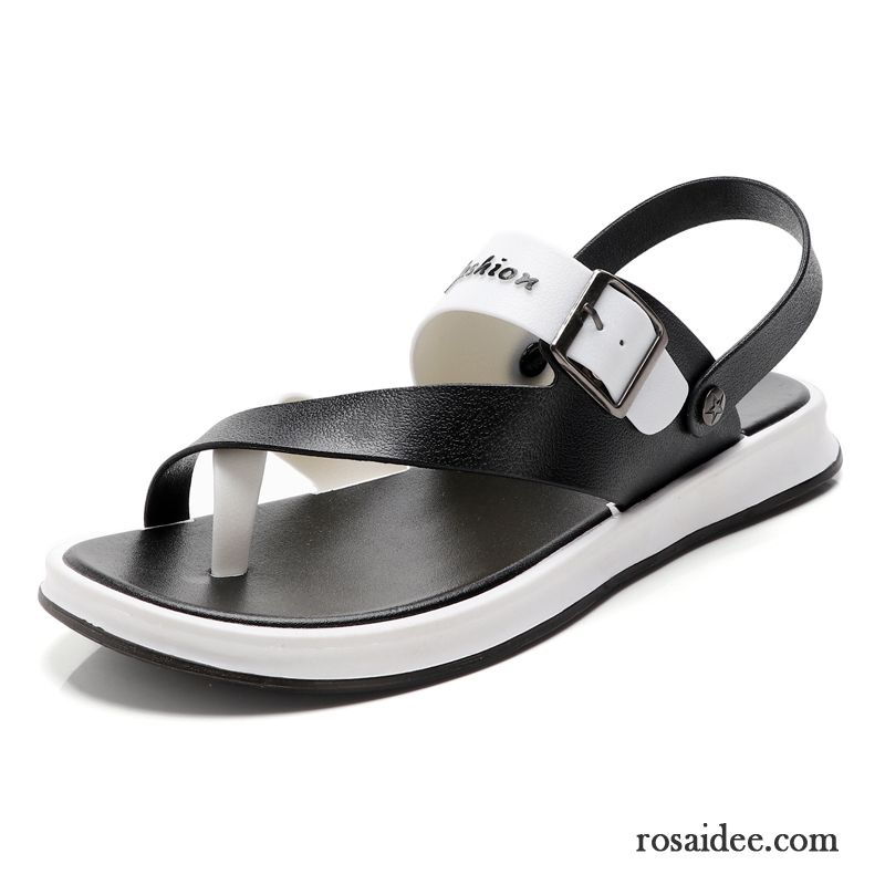 Sandalen Herren Hausschuhe Casual Rutschsicher Trend Sommer Neue Sandfarben Schwarz