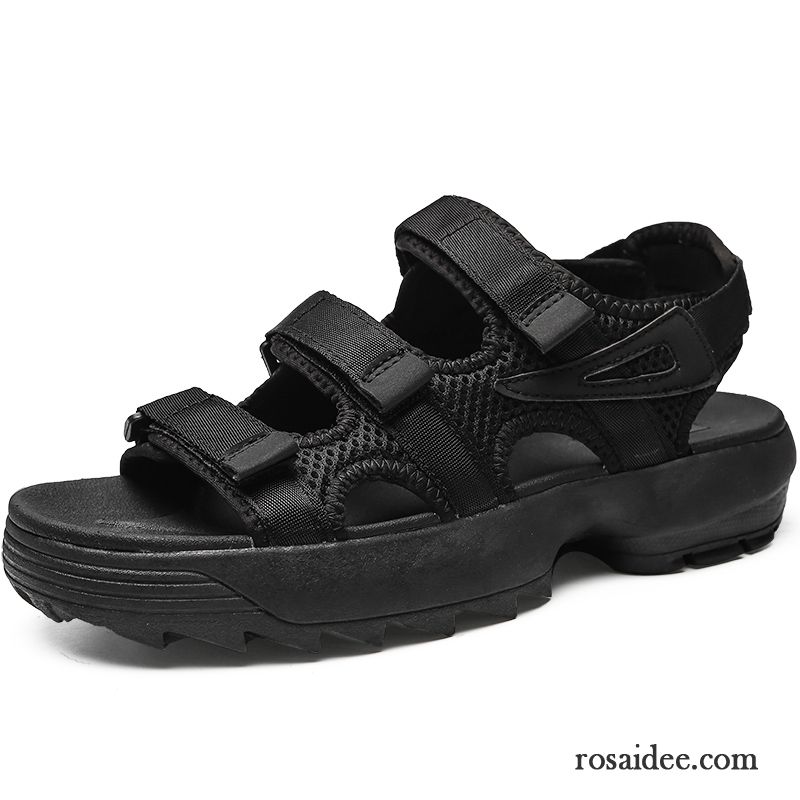 Sandalen Herren Sommer Schüler Trend Teenager Schwarz