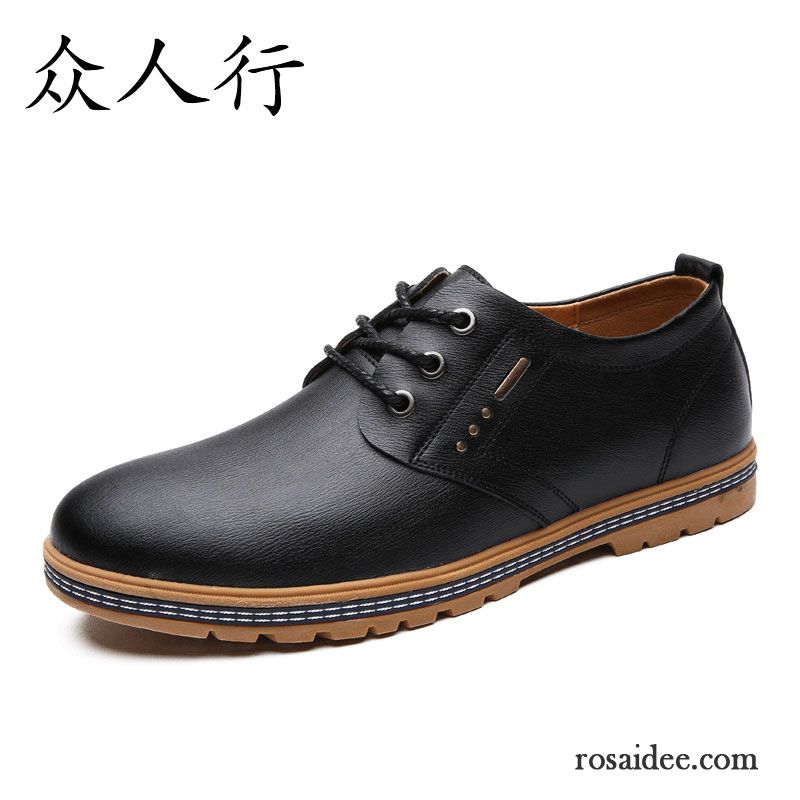 Schicke Schuhe Herren Geschäft Herbst Winter Baumwolle Schuhe Trend Casual Herren Plus Samt Schwarz Erhöht Thermische Lederschue Günstig