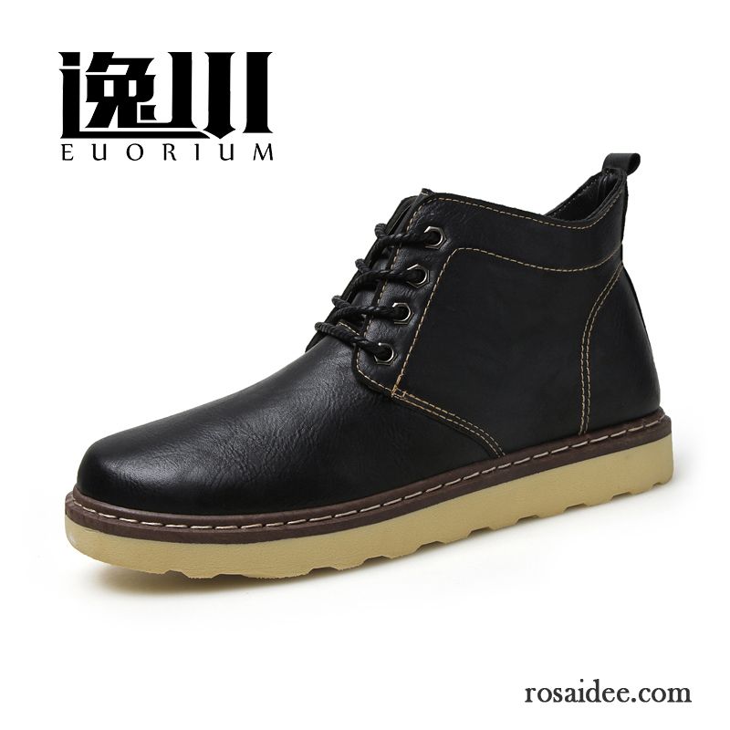 Schuhe Blau Herren Kurze Herbst Arbeitsschuhe England Martin Stiehlt Winter Hohe Herren Trend Günstig