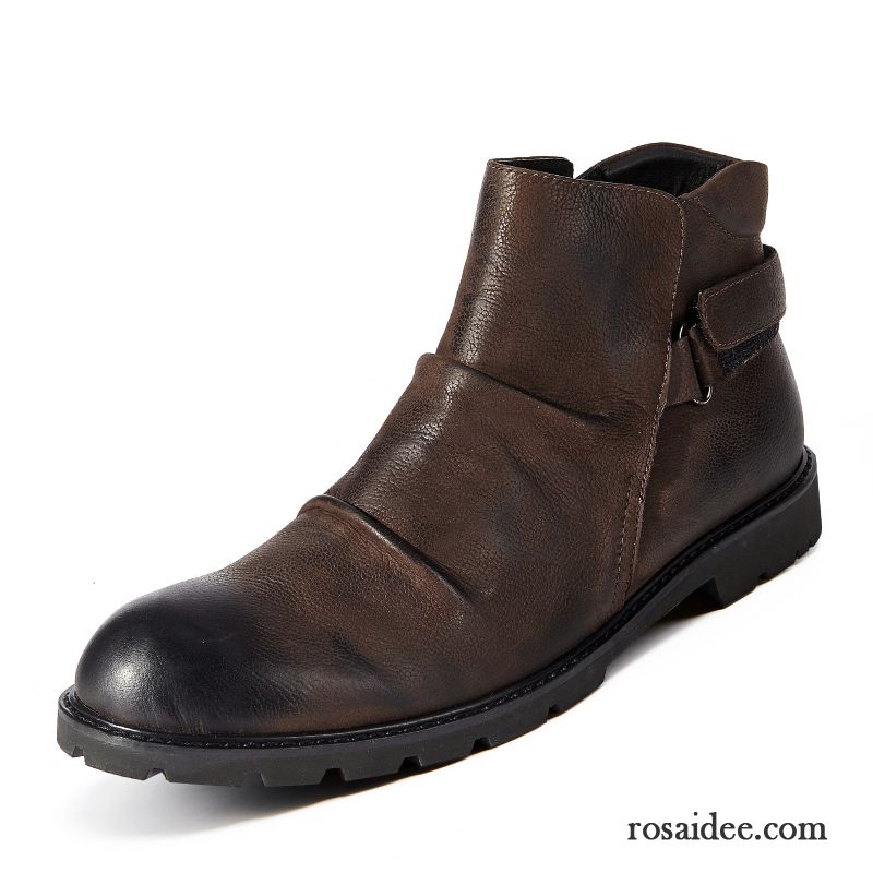 Schuhe Boots Herren Stiefel Cargohose Schuhe Thermische Plus Samt Martin Stiehlt Herren Hohe Erhöht Allgleiches Lederschue