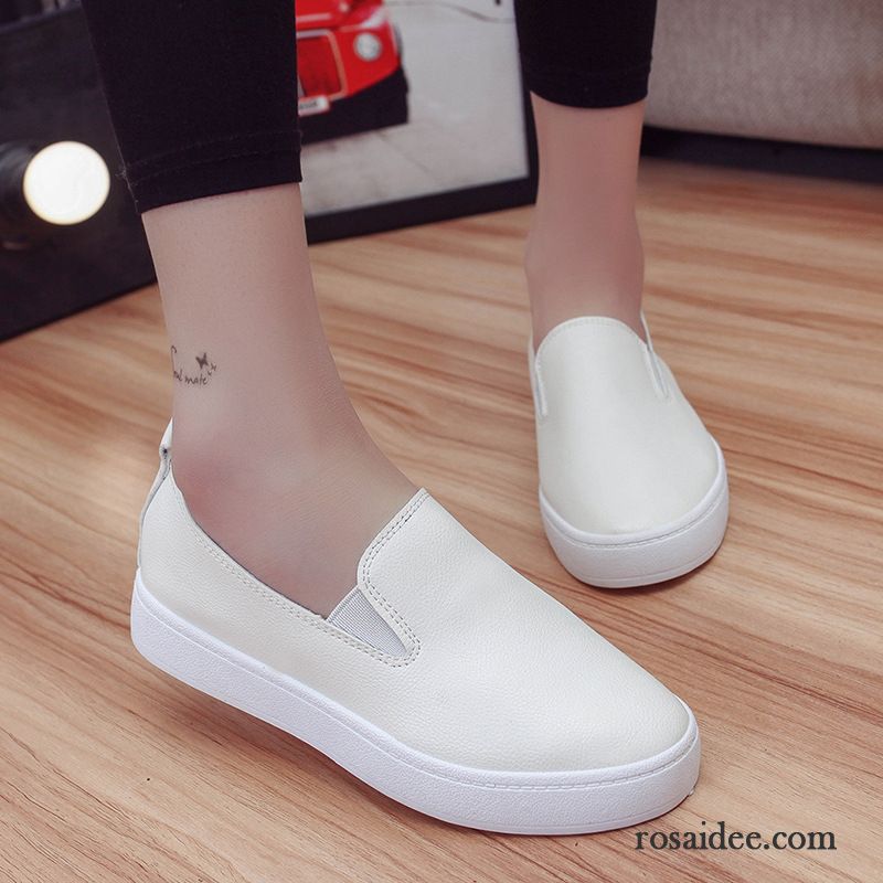 Schuhe Damen Keilabsatz Halbschuhe Sommer Casual Dicke Sohle Atmungsaktiv Flache Mode Schnürschuhe Damen