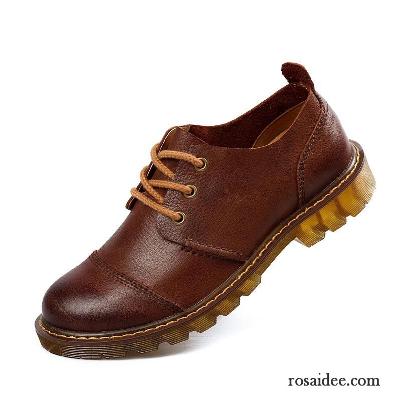 Schuhe Für Anzug Herren Retro Allgleiches Oxford Sohle Casual Arbeitsschuhe Echtleder Original Herren England Lederschue Günstig