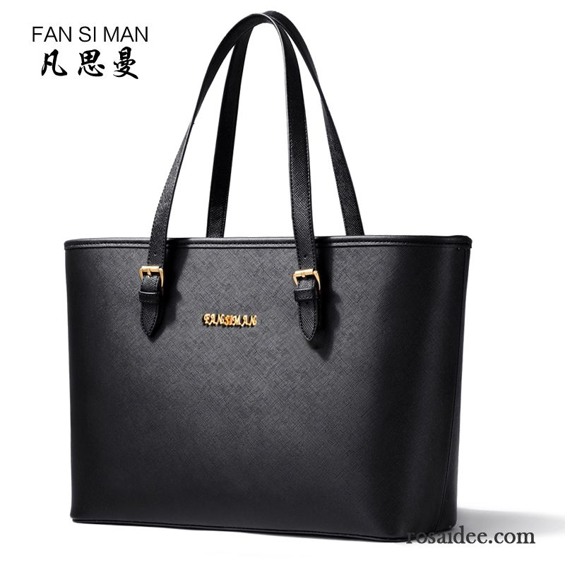 Schwarze Leder Handtaschen Schwarz Das Neue Großes Paket Schultertaschen Handtaschen Kaufen
