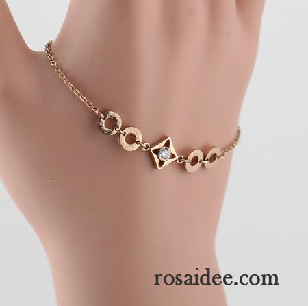 Silberschmuck Damen Mode Neu Armbänder Geburtstagsgeschenk Mini Einfach Rose Gold