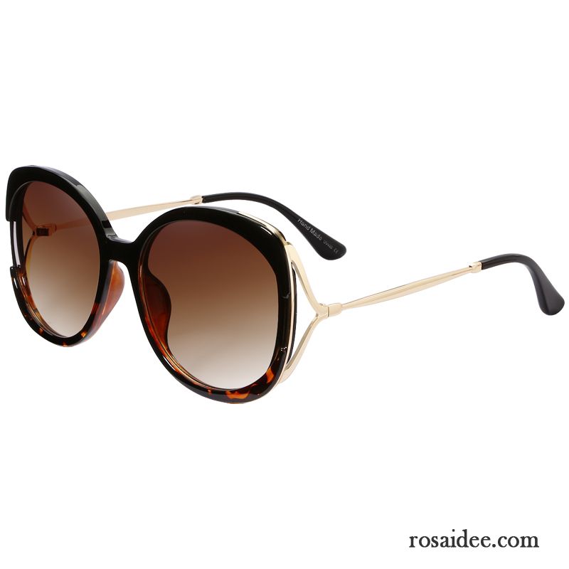 Sonnenbrille Damen Mesh Dünn Groß Trend Leopard Sonnenbrillen Purpur Lila Rot